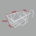 thumbnail image 2 of Flower Pot Rack Wall Mounted Wrought Iron Vintage Carved Hanging Plants Stand Decorative Frame, 2 of 5