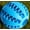 Blue, variant on 2pc Treat Feeder Tooth Cleaning Bite Resistant Rubber Chew Ball Toy