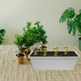 thumbnail image 2 of Miangastore 4 Sets Rectangular Window Flower Box Planter Plant Vegetable Planters with Tray, 2 of 9