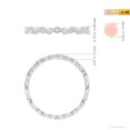 thumbnail image 4 of ANGARA Natural Classic Diamond Zig Zag Ring in 14K White Gold for Women (Size-1.1mm | Color-G | Clarity-VS2) | April Birthstone, Birthday, Anniversary, Jewelry Gift for Women | Natural Diamond Ring, 4 of 9