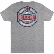 COLUMBIA SPORTSWEAR CO. Mens Beverage Gray Heather Classic Fit Cotton T-Shirt S