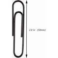 thumbnail image 2 of shiyou-Large Paper Clips, 2 Inch Black Paper Clip, 200 pcs Jumbo Paperclips, 2 of 4