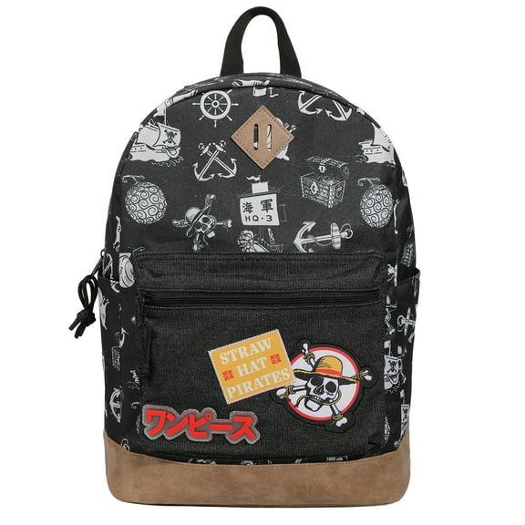One Piece Live Action Icons 16.5" Black Backpack