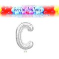 thumbnail image 2 of 34 inch Letter C - Northstar - Silver Foil Mylar Balloon - Party Supplies Decorations, 2 of 2
