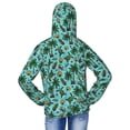 thumbnail image 4 of Cauagu Pineapple Sea Turtle Print Sun Protection Jacket for Teen,Full-Zipper Long Sleeve Sun Shirts with Pockets UV Hoodie Shirts Outdoor Athletic Jacket-Small, 4 of 7