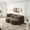 Coffee, variant on 78" Full Size Floor Sofa, Folding Queen Sleeper Couch, Futon Loveseat Sofa, Plush Corduroy Foam-Filled Sleeper Couch Bed, Fold Mattress Bed for Living Room, Guest Use, Office, Apartment, Dark Grey