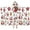 White Christmas Santa, variant on White Christmas Tree Pattern Hooded Bath Towel，50"x30" for Ages 3 To 12 Kids, Quick Dry Lightweight Soft Microfiber Hood Beach Towel Cover Up for Kids