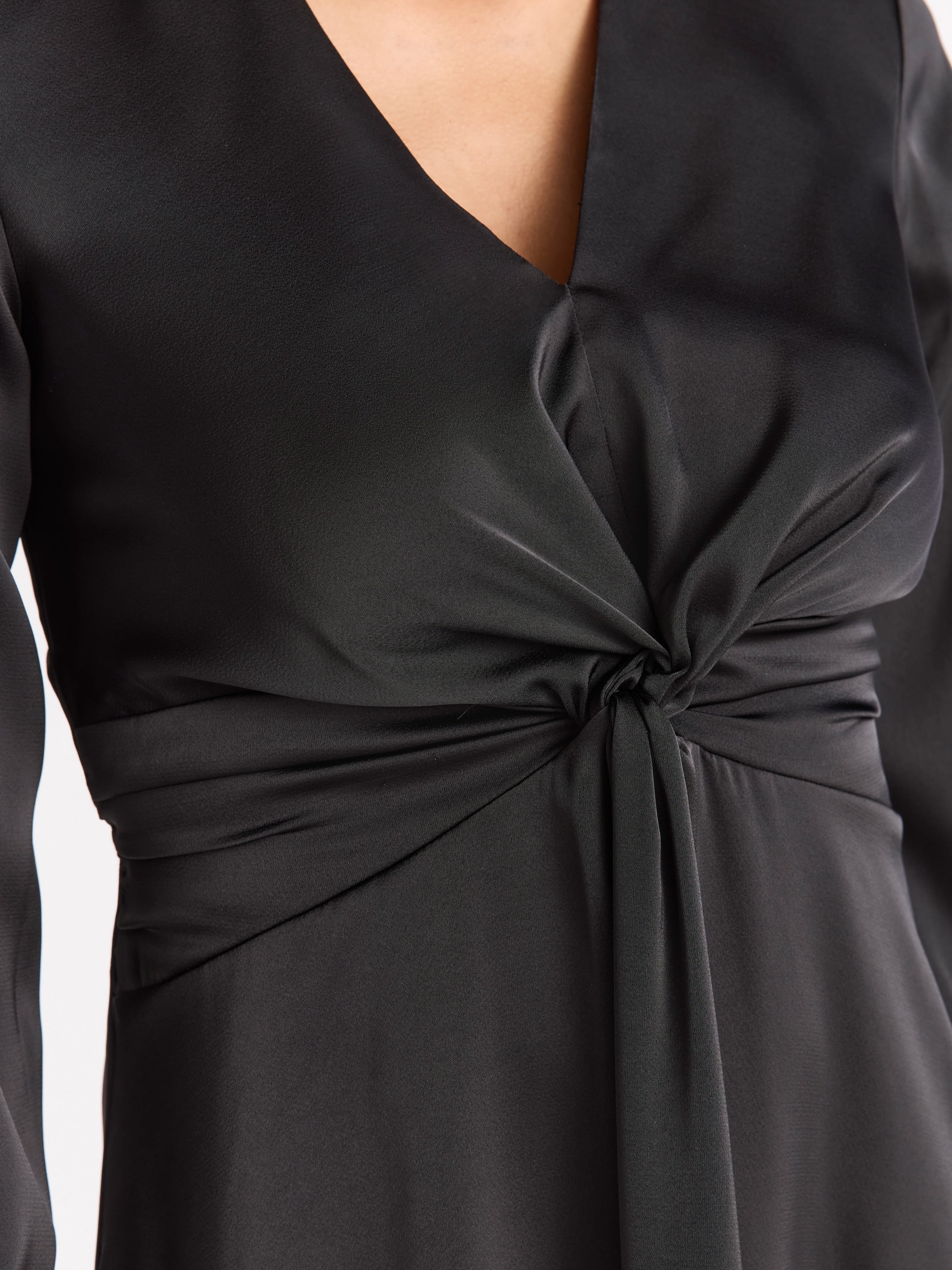 Sofia Jeans Women's Twist Front Dress, Mid Calf Length, Sizes XS-XXXL