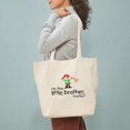 thumbnail image 3 of CafePress - Little Brother Shirt Pirate Tote Bag - Unisex Canvas Tote Bag, Beige, 1-Piece, 3 of 7