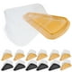 thumbnail image 5 of EeaseMX 40 Uds. Contenedores triangulares para cupcakes, cajas elegantes para cupcakes, cajas de plástico para postres, 5 of 7