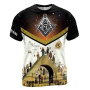 Masonic Shirt, Freemasonry The Structure Of Freemasonry 3D T-Shirt S-5XL