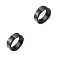 thumbnail image 4 of Anillos de Acero inoxidable Sonducket Alianzas de boda Joyería Dedo Mujeres Hombres Fiesta Regalos de cumpleaños Type2 NO2, 4 of 6