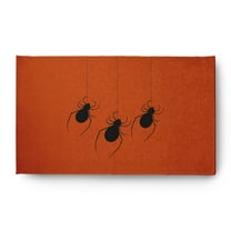 Simply Daisy Hanging Spiders Sienna Halloween Chenille Area Rug, 3' x 5'
