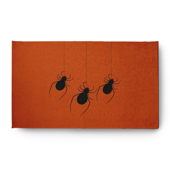 Simply Daisy Hanging Spiders Sienna Halloween Chenille Area Rug, 3' x 5'