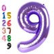 thumbnail image 1 of Globo Número Enyeopd Morado de 40 Pulgadas para Decoración de Cumpleaños, 1 of 6