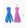 thumbnail image 6 of No Stuffing Crinkle Plush Dog Toys, 2 Pack Octopus Squeaky Dog Toys for Teething, Soft & Durable Interactive Dog Chew Toys for Puppies, Small, Medium and Large Dogs Training (Purple+Blue), 6 of 7