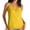Yellow, variant on Womens Swimwear Tank Top with Built in Bra Printed Sleeveless Modest Bathing Suit Top for Summer Vacation Beach (XL, Yellow)