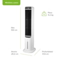 thumbnail image 2 of Enfriador de aire y Ventilador de torre con Tanque 5 Litros, Oscilación 50 °, 3 velocidades y Control remoto, AVERA, ENFAIR5L, 2 of 9
