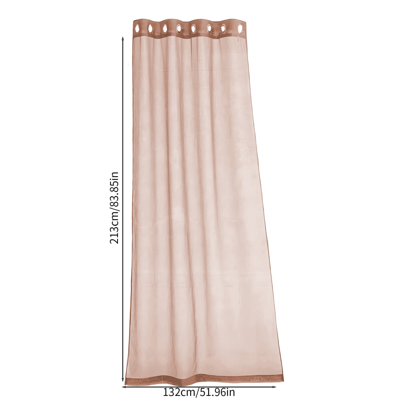 Bxaolu Waterproof Outdoor Curtains for Patio, Light Filtering Opacity Weatherproof Grommet Outside Curtains for Porch, Pergola, Cabana, 1 Panel, 52W x 84L inch, Khaki