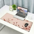 thumbnail image 6 of nygtbtfer s Large Gaming Mouse Pad Mat with Stitched Edge Non-Slip Rubber Base Washable Resilient for Office Computers Laptop Table Mouse Pads Mats Accessory (Pink Flowers) 31.5x11.8 in, 6 of 6