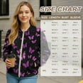 thumbnail image 7 of DISNIMO Butterfly Printed Jackets for Women Comfy Sweatshirts Zip Up Outwear Long Sleeve Sweatshirt Jacket with Pockets, S, 7 of 7