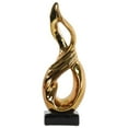 thumbnail image 2 of Benzara Ceramic Standing Infinity Abstract Sculpture on Rectangle Base-Color:Gold, 2 of 2