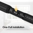 thumbnail image 6 of Gold Tension Curtain Rod 41-126In(4-10Ft), Long Outdoor Curtain Rod No Drilling for Window or Bathroom Patio, Adjustable Spring Shower Rod,Rod Diameter 1.26In-One-bond stretching, 6 of 8