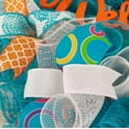 thumbnail image 2 of Everyday Welcome Wreath - Spring Door Wreath - Summer Mesh Wreath - Orange Turquoise White Teal : P9, 2 of 5