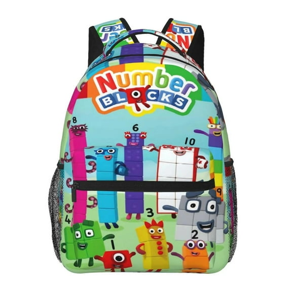 Numberblocks Backpacks Fashion Print Leisure Travel Sports Large Capacity Backpack Color 10