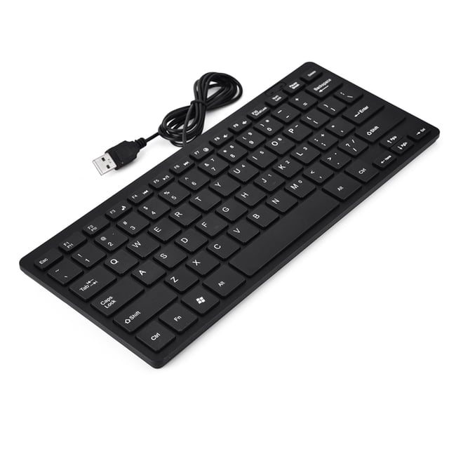 Teclado Compacto, 78 Teclas Teclado Con Cable Teclado Con Cable Teclado USB Mini Teclado Teclado Delgado Con Cable Reemplazo para Computadora de Escritorio PC Portátil