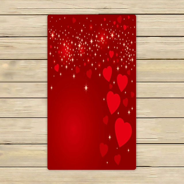 ABPHQTO Toallas de San Valentín, baño de playa, piscina, viaje, toalla de spa de mano, 40x70 cm