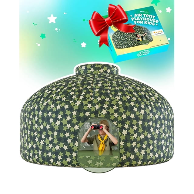 Carpa inflable Skywin-Air para niños, casa de juegos de 196 x 127 cm con puerta