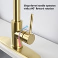thumbnail image 5 of Kitchen Bar Faucets Deck Mounted Gold 1 or 3 Holes Manual Control, 5 of 6