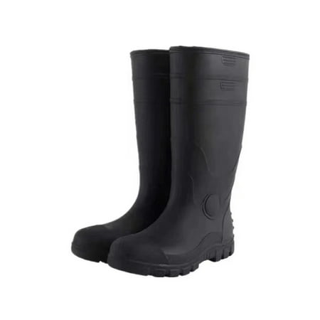 

Woobling Mens Safety Shoes Heavy Duty Work Boots Waterproof Rain Boot Outdoor Garden Shoe Comfort Steel Toe Non Slip Knee High Steel Toe 9