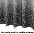 thumbnail image 5 of Black Shower Curtain, Polyester Fabric Ombre Shower Curtain Set with Hooks, Paisley Printed Farmhouse Bath Curtain, Heavy Duty Waterproof Shower Curtain Liner, 72 x 72 inch, 5 of 6