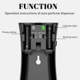 thumbnail image 7 of Daretodo Automatic Air Freshener Spray Dispenser, Wall/Standing Battery Powered (Not Included) Aerosol Spray Dispenser with Remote Control for Bathroom, Hotel, Office, Commercial (Black), 7 of 7