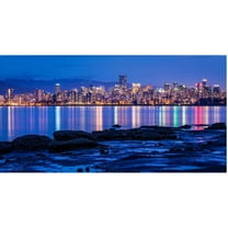 Trademark Fine Art "Vancouver Night" Canvas Art by Pierre Leclerc