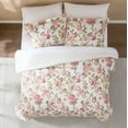 thumbnail image 3 of Lush Decor Vintage Rose Comforter 3 Piece Set King/ Cal King Dusty Rose - Floral Comforter - Pink Flower Bedding Set - Garden Print - Coquette Decor, 3 of 10