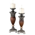 thumbnail image 1 of 16/13"H Roman Bronze Collection- 2 In 1 Candleholder Set, 1 of 2