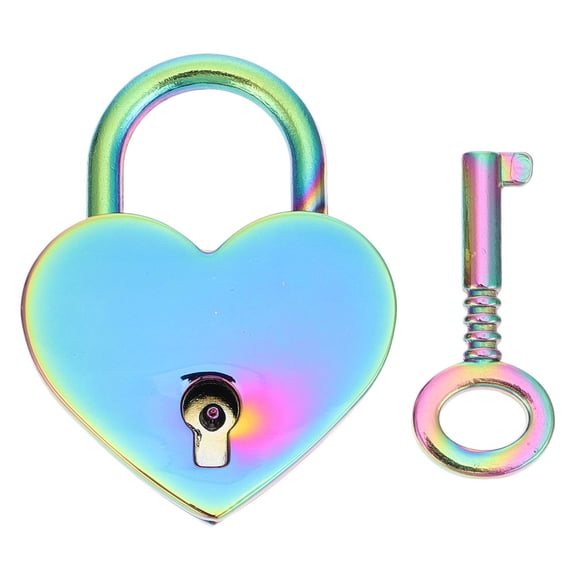 KAKOWELY 1 juego de candado delicado con forma de corazón para deseos de pareja, juguete para niños
