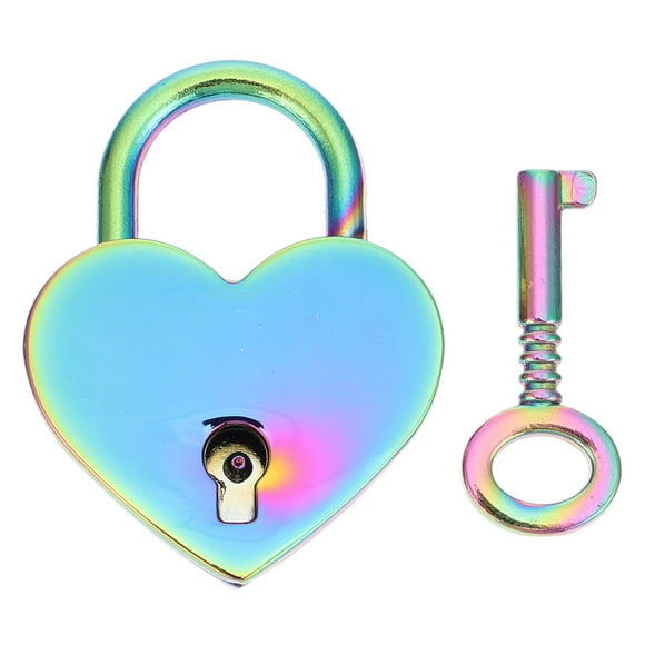 KAKOWELY 1 juego de candado delicado con forma de corazón para deseos de pareja, juguete para niños
