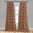thumbnail image 5 of Ambesonne Flower Curtains, Ornate Spring Blooms, Pair of 28"x84", Multicolor, 5 of 5