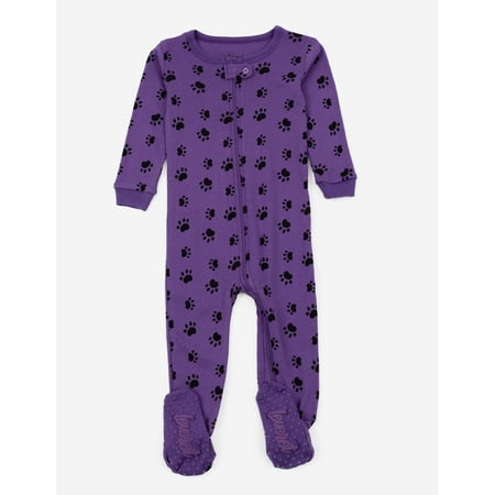 

Baby Footed Paw Print Pajamas