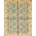 thumbnail image 1 of Ahgly Company Indoor Rectangle Abstract Dark Gold Brown Oriental Area Rugs, 8' x 10', 1 of 6