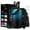 Indigo Black Gradient, variant on Half Gallon Insulated Water Bottle 64 oz - with Straw, Spout Lids, Strap Carrier Bag, Protective Boot, Stainless Steel Water Jug 64 OZ Flask Cold-48h & Hot-12h