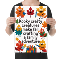 thumbnail image 2 of Kooky Crafty Creatures Family Adventure - Fall Crafting Fun - 13x19 Poster Print, 2 of 4