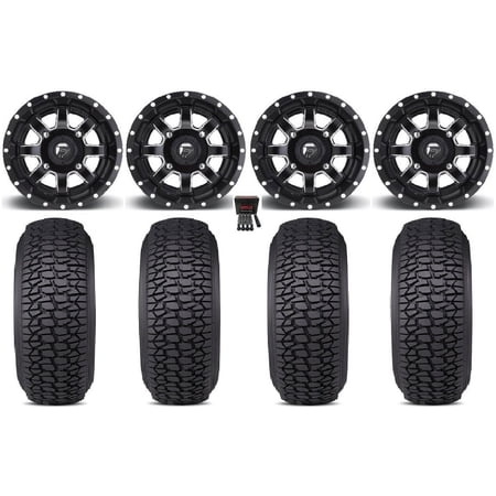 Fuel Maverick 15 Wheels Black 35 Regulator 2 Tires Polaris RZR XP 1000 / PRO XP / Ranger XP 900/1000