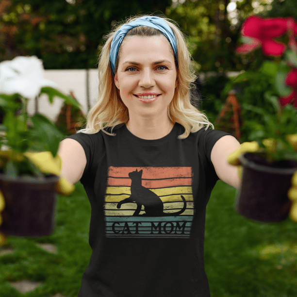 Cat Mom Shirt - Funny Cat Shirts - Cat Mom Gifts for Women - Cat