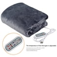 thumbnail image 2 of AMERTEER USB Heated Blanket Electric Plush Throw with Integrated Safety System and Overheating Protection 3 Temperature Settings Soft Heated Throw Blanket Machine Washable 100x65cm, 2 of 8
