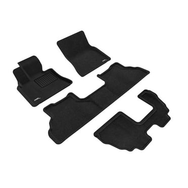 3D Maxpider 2007-2013 Fits BMW X5 Elegant Woven Nylon Black 1st 2nd 3rd Row Floor Mat L1BM05104709